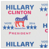 Hillary Clinton-Präsident 2016 Stoff (Nahaufnahme)