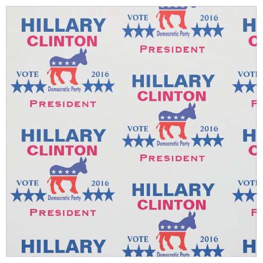Hillary Clinton-Präsident 2016 Stoff (Muster)