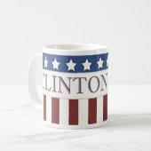 Hillary Clinton Präsident 2016 US Flagge Kaffeetasse (Vorderseite Links)