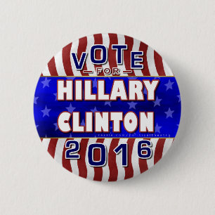 Hillary Clinton-Präsident Wahl 2016 Demokrat Button