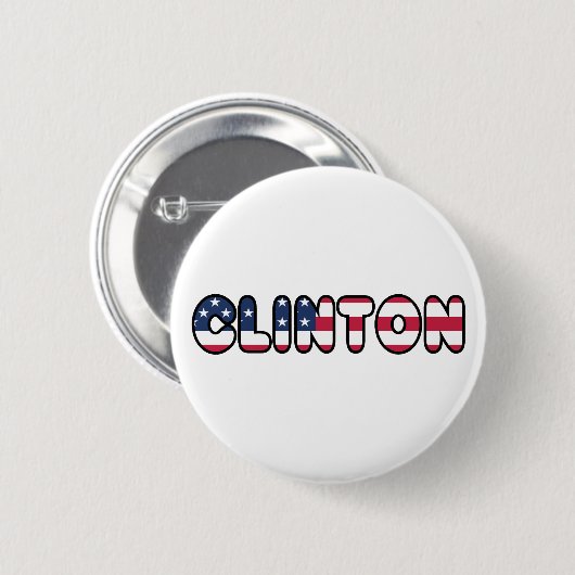Hillary Clinton - Präsidentschaftswahlen 2016 Button (Vorne & Hinten)