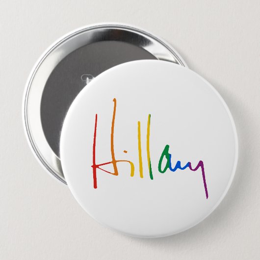 HILLARY CLINTON PRIDE -.pnn Button (Vorne & Hinten)