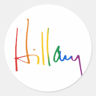 HILLARY CLINTON PRIDE -.pnn Runder Aufkleber