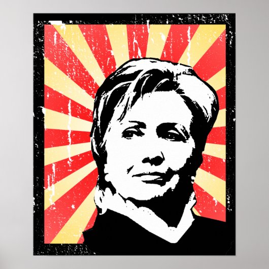HILLARY CLINTON PROPAGANDA POSTER (Vorne)