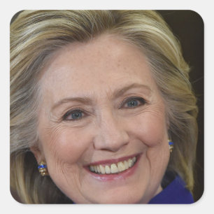 Hillary Clinton Quadratischer Aufkleber