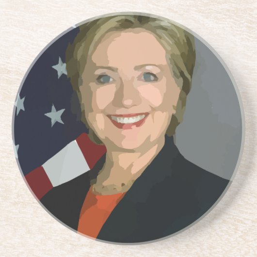 hillary clinton sandstein untersetzer (Vorne)