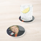 hillary clinton sandstein untersetzer (Seite)
