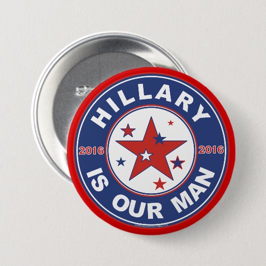 Hillary Clinton Schaltfläche 2016 Button (Vorne & Hinten)