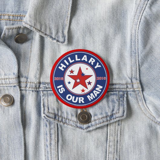 Hillary Clinton Schaltfläche 2016 Button (Beispiel)