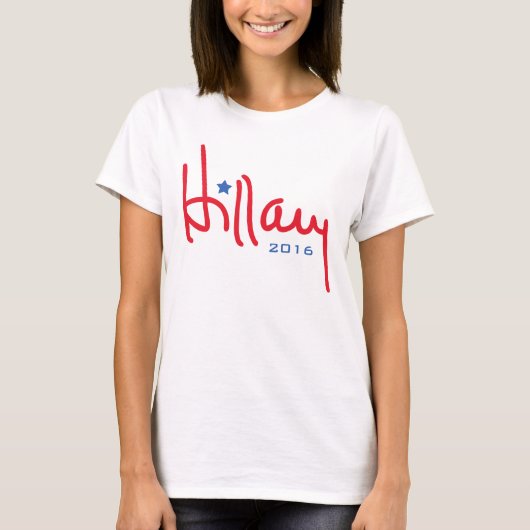 Hillary Clinton Signature T-Shirt (Vorderseite)