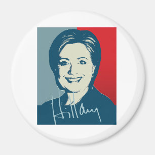 HILLARY CLINTON SIGNIERTE SIGN.png Magnet