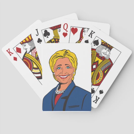 Hillary Clinton Spielkarten (Rückseite)