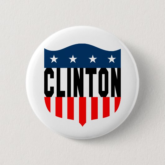 Hillary Clinton: Sterne u. Streifen: Button (Vorderseite)