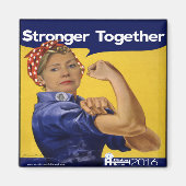 Hillary Clinton Stronger gemeinsam Magnet (Vorne)