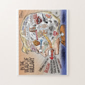 Hillary Clinton-Stücke ihres Verstandes Puzzle (Vertikal)