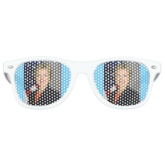 Hillary Clinton Sunglasses Partybrille (Vorderseite)