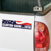 Hillary Clinton Tim Kaine 2016 Amerikanische Flagg Autoaufkleber (Auf Lkw)