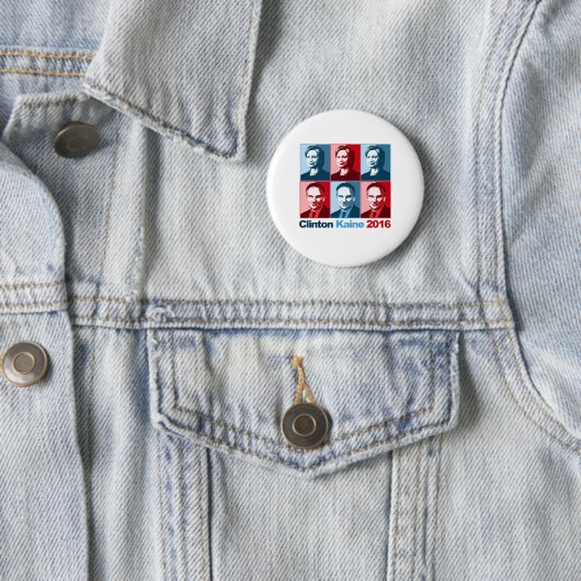 Hillary Clinton Tim Kaine 2016 Button (Beispiel)