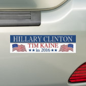 Hillary Clinton Tim Kaine 2016 Patriotic Autoaufkleber (Auf Auto)