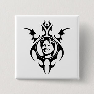 Hillary Clinton tribaler Entwurf Button