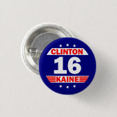 Hillary Clinton und Tim Kaine 2016 Button (Vorne & Hinten)