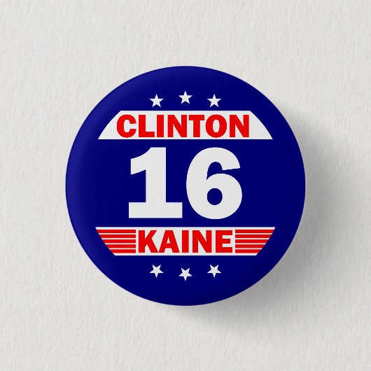 Hillary Clinton und Tim Kaine 2016 Button (Vorderseite)