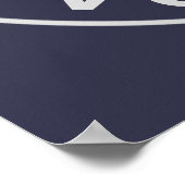 Hillary Clinton US Flag Poster (Ecke)