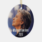 Hillary Clinton-Verzierung Keramik Ornament (Rechts)