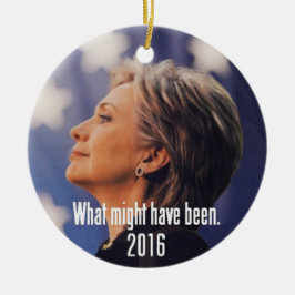 Hillary Clinton-Verzierung Keramik Ornament
