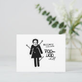 Hillary Clinton Voodoo Doll Postkarte (Stehend Vorderseite)