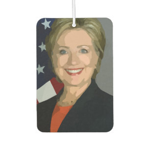 Hillary Clinton Wahl 2016 New Car Portrait Air Autolufterfrischer