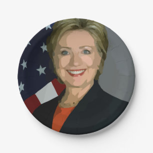 Hillary Clinton Wahl 2016 Teller 7"
