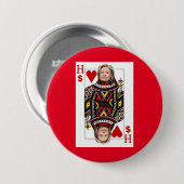 Hillary Clinton: Wall Street Queen Button (Vorne & Hinten)