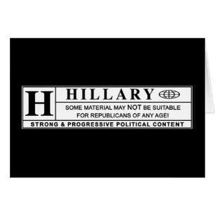 Hillary Clinton Warnschild