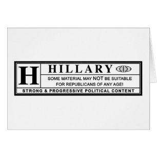 Hillary Clinton Warnschild