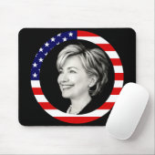 Hillary Clinton. wir Flagge. malerisch Mousepad (Mit Mouse)
