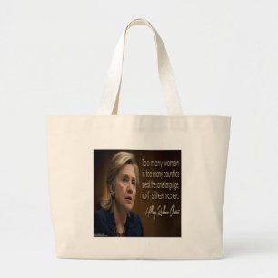 Hillary Clinton Women R Anonyme Geschenke & T-Shir Jumbo Stoffbeutel