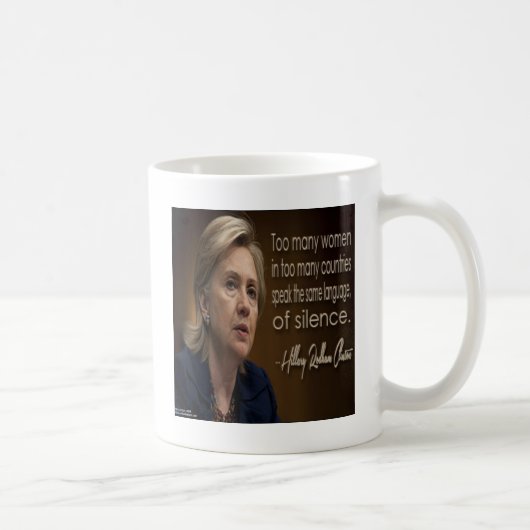 Hillary Clinton Women R Anonyme Geschenke & T-Shir Kaffeetasse (Rechts)