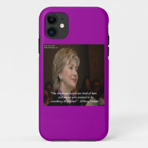 Hillary Clinton Wütende Amerikaner Zitat iPhone5 H iPhone 11 Hülle