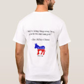 Hillary Clinton-Zitat T-Shirt (Rückseite)
