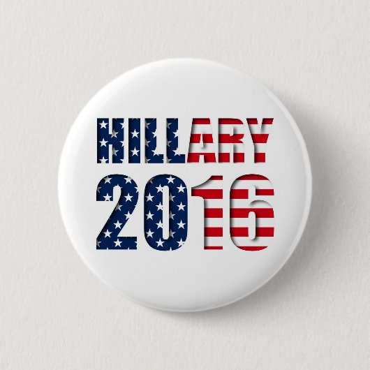 Hillary Clinton zur Präsidentin 2016 Button (Vorderseite)