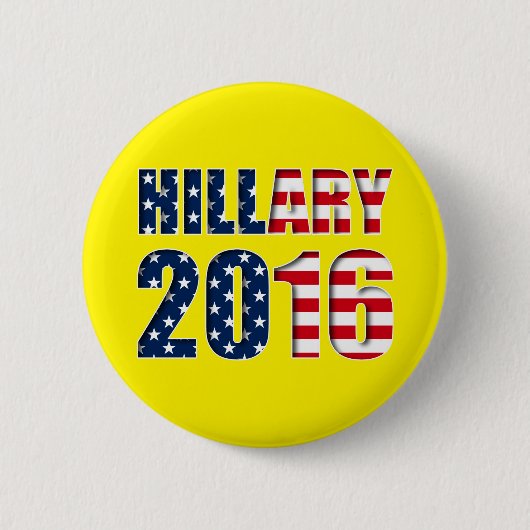 Hillary Clinton zur Präsidentin 2016 Button (Vorderseite)