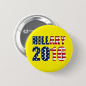 Hillary Clinton zur Präsidentin 2016 Button (Vorne & Hinten)