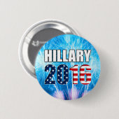 Hillary Clinton zur Präsidentin 2016 Button (Vorne & Hinten)