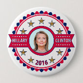 Hillary Clintonfestzug-Kampagnen-Knopf 2016 Button (Vorderseite)