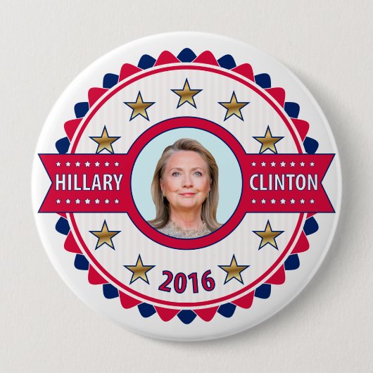Hillary Clintonfestzug-Kampagnen-Knopf 2016 Button (Vorderseite)