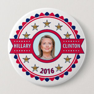 Hillary Clintonfestzug-Kampagnen-Knopf 2016 Button