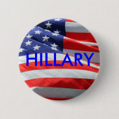 Hillary, der für Knopf Präsidenten-amerikanische Button (Vorderseite)