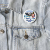 Hillary der Platz einer Frau ist im Haus! Hintern Button (Beispiel)