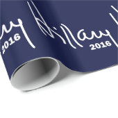 Hillary für den Präsidenten 2016 Geschenkpapier (Rolleneckpunkt)